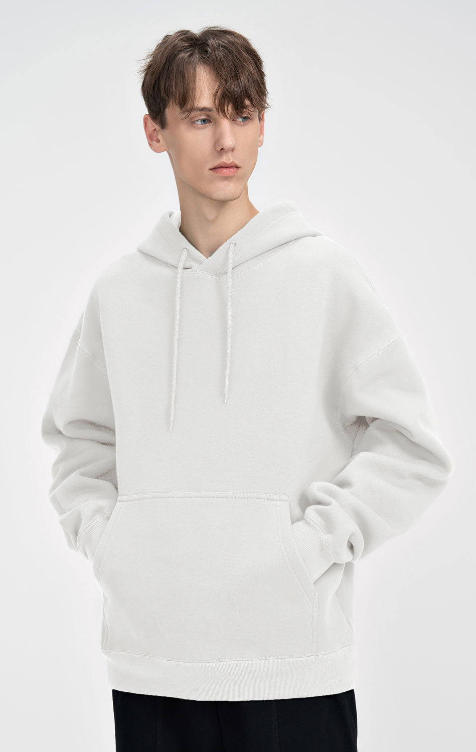 Men's Baggy Blank Plain Hoodie