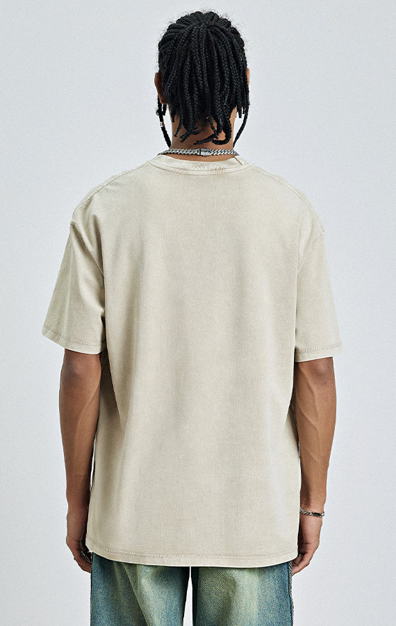 Acid Wash Plain T-Shirt