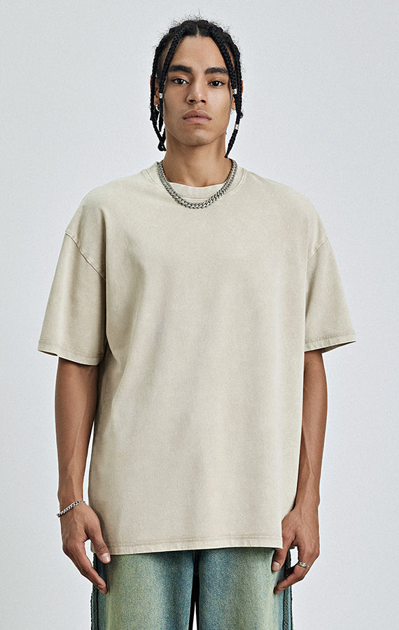 Acid Wash Plain T-Shirt