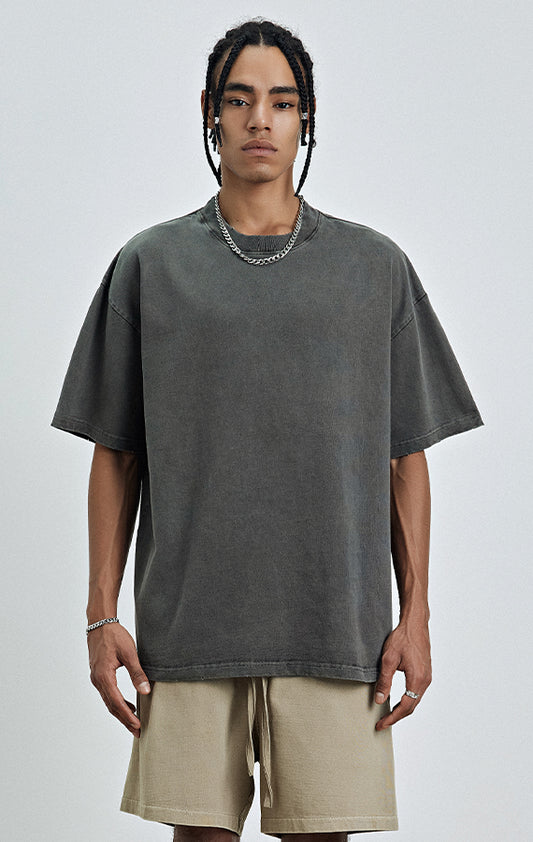 Acid Wash Plain T-shirt