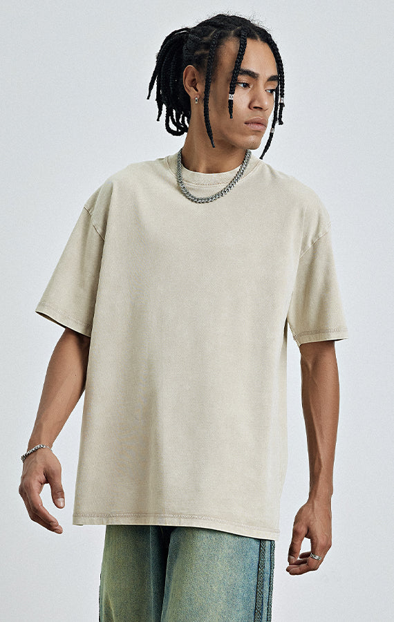 Acid Wash Plain T-Shirt