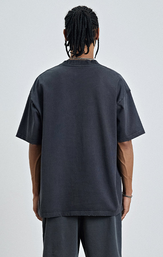 Acid Wash Plain T-shirt
