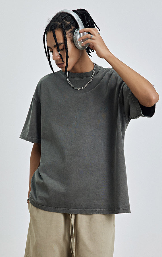 Acid Wash Plain T-shirt