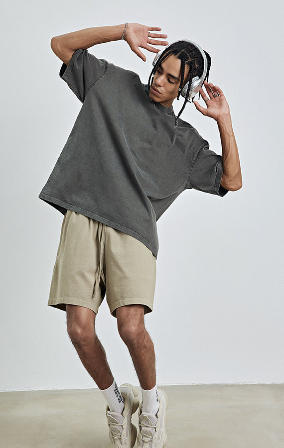 Acid Wash Plain T-shirt