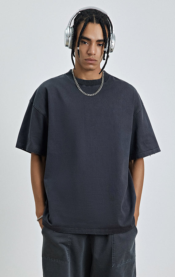 Acid Wash Plain T-shirt